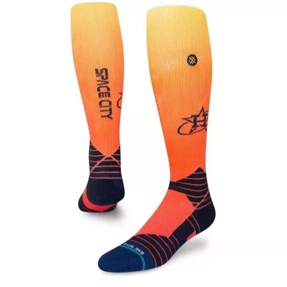 Stance MLB City Connect HOUSTON ASTROS OTC Baseball Socks Large 9-13 L NWT - Picture 1 of 7